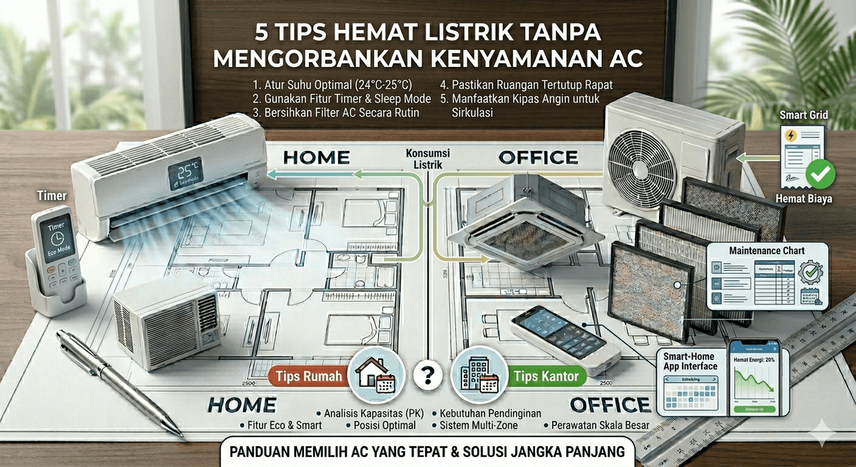 5 Tips Hemat Listrik Tanpa Mengorbankan Kenyamanan AC