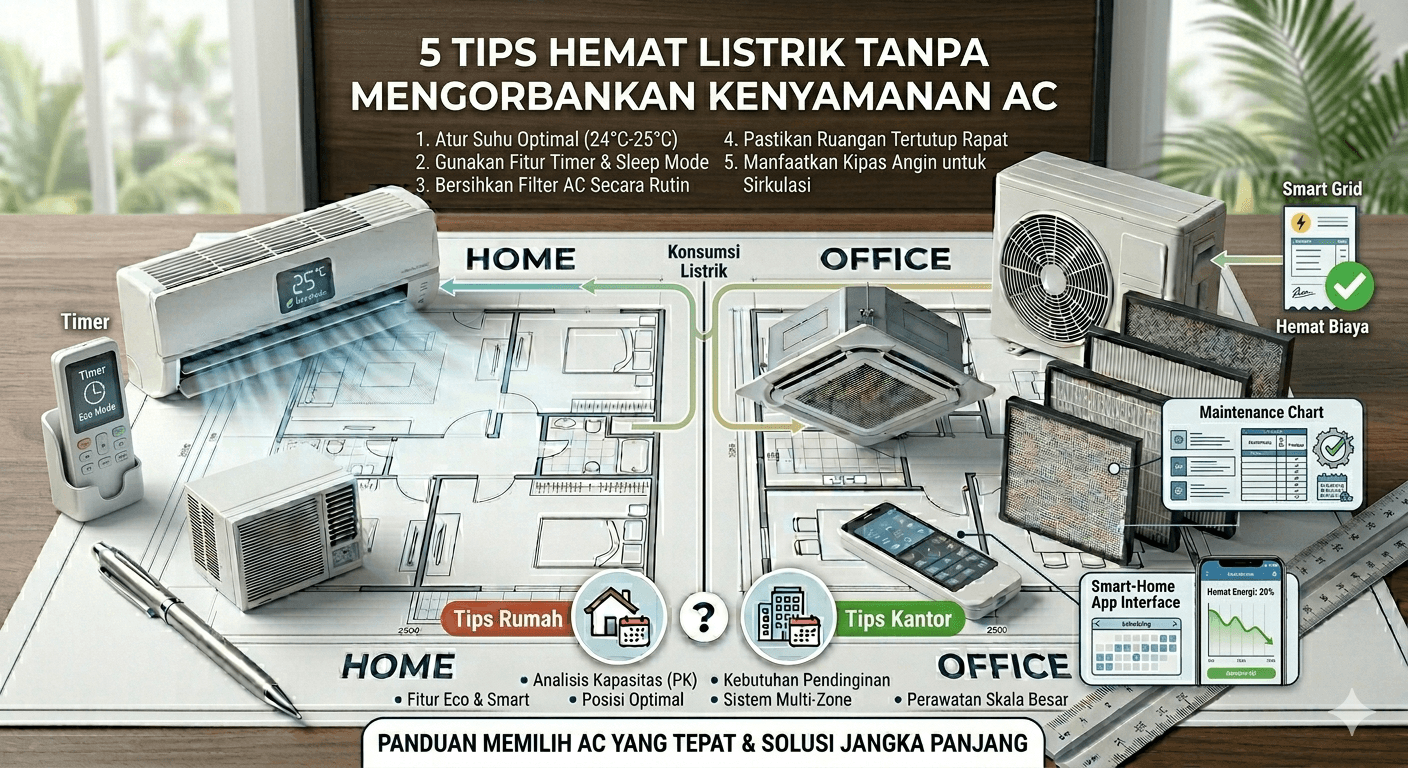 5 Tips Hemat Listrik Tanpa Mengorbankan Kenyamanan AC