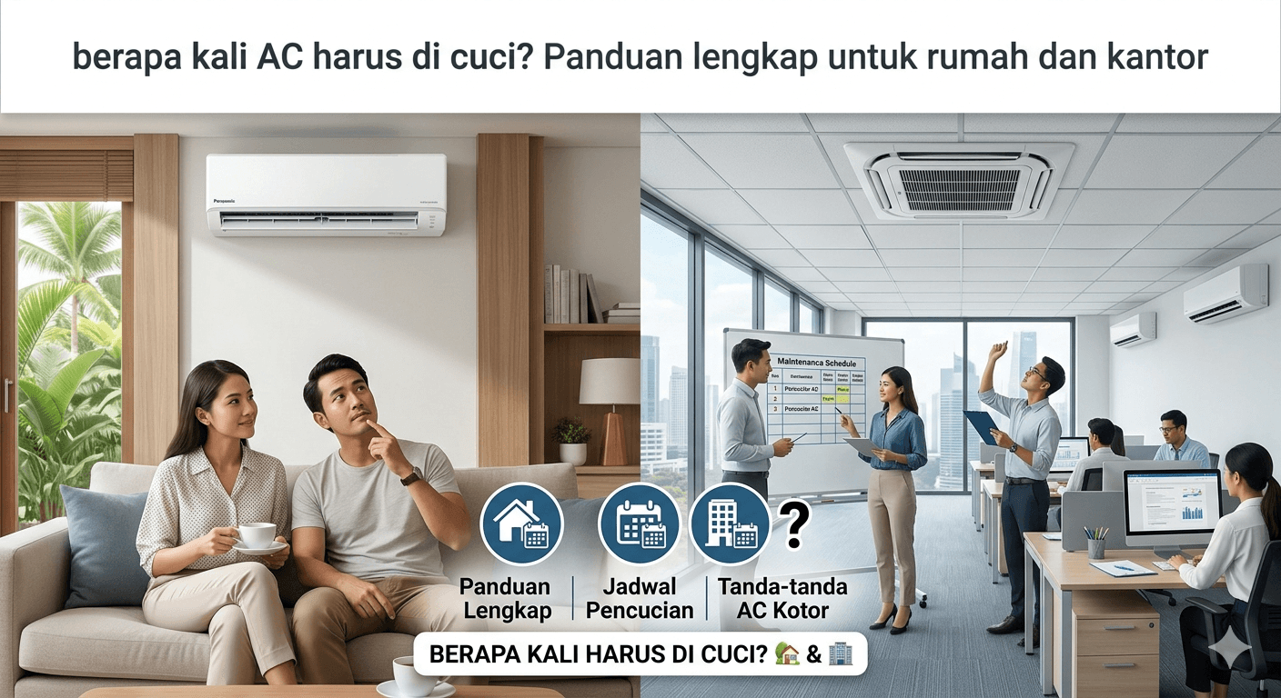Berapa Kali AC Harus Dicuci? Panduan Lengkap untuk Rumah dan Kantor